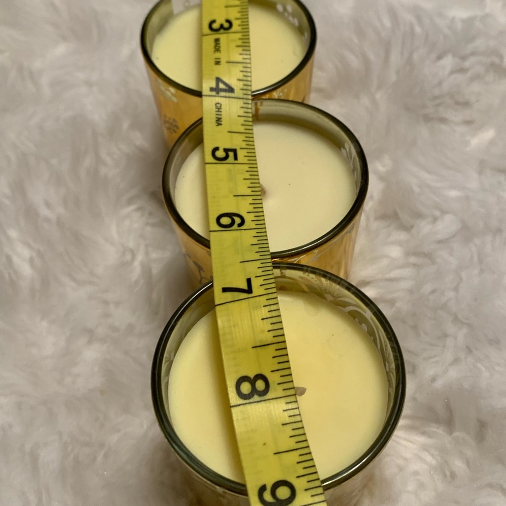 T & H Aromatherapy Glass Candle Set of 3 (4.25 Oz.) scented soy candles … - Picture 7 of 12